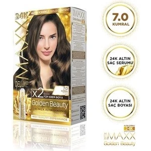 Deluxe Golden 7.0 Kumral 24K Altın Içerikli Saç Boyası