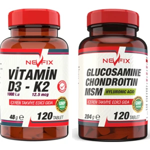 Glucosamine Chondroitin Msm 120 Tablet & Vitamin D3-K2 120 Tablet