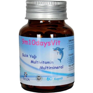 9M10DAYSVIT Balık Yağı Multivitamin ve Multimineral 60 Kapsül