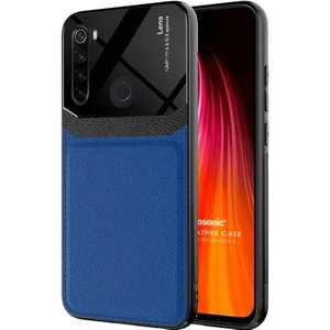 Xiaomi Redmi Note 8 Kılıf Uniq Leather Lacivert