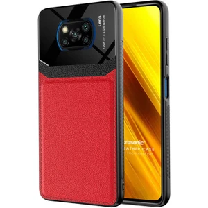 Xiaomi Poco X3 Nfc Kılıf Uniq Leather Kırmızı