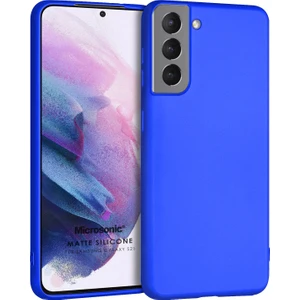 Matte Silicone Samsung Galaxy S21 Fe Kılıf Mavi