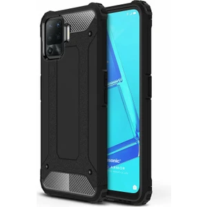 Oppo Reno 5 Lite Kılıf Rugged Armor Siyah