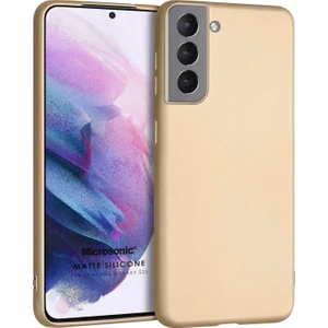 Matte Silicone Samsung Galaxy S21 Fe Kılıf Gold