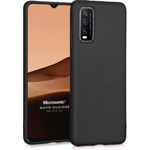 Matte Silicone Vivo Y70 Kılıf Siyah