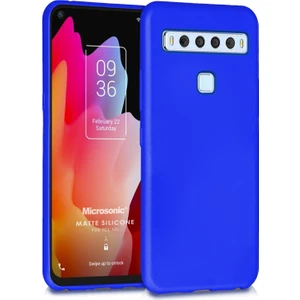 Matte Silicone Tcl 10L Kılıf Mavi