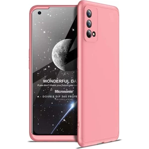 Oppo A74 4g Kılıf Double Dip 360 Protective Rose Gold