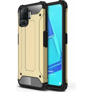 Oppo Reno 5 Lite Kılıf Rugged Armor Gold