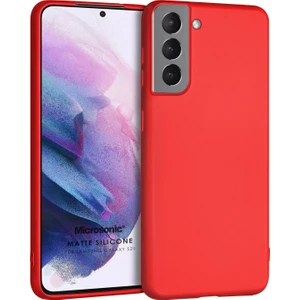 Matte Silicone Samsung Galaxy S21 Fe Kılıf Kırmızı