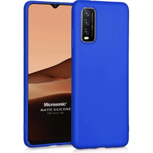 Matte Silicone Vivo Y70 Kılıf Mavi
