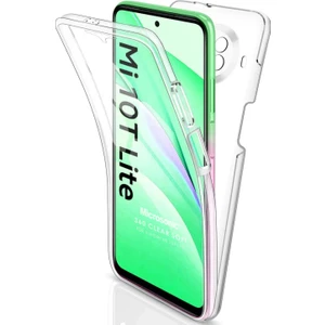 Xiaomi Mi 10T Lite Kılıf 6 Tarafı Tam Full Koruma 360 Clear Soft Şeffaf