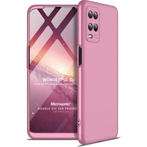 Oppo A54 4g Kılıf Double Dip 360 Protective Rose Gold