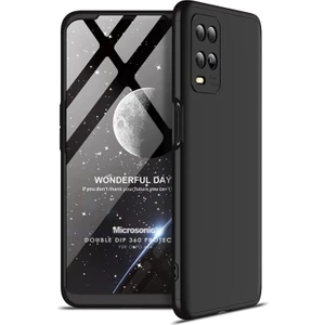 Oppo A54 4g Kılıf Double Dip 360 Protective Siyah