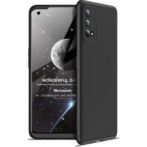 Oppo A74 4g Kılıf Double Dip 360 Protective Siyah