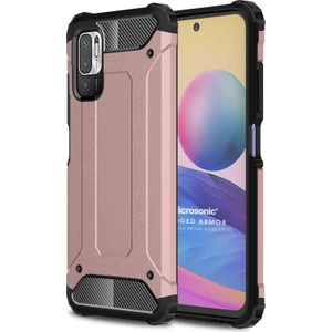Xiaomi Redmi Note 10 5g Kılıf Rugged Armor Rose Gold
