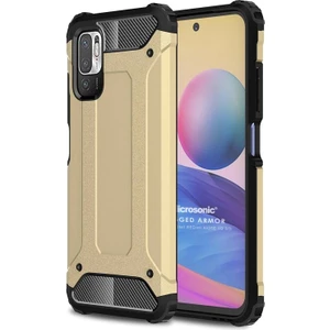Xiaomi Redmi Note 10 5g Kılıf Rugged Armor Gold