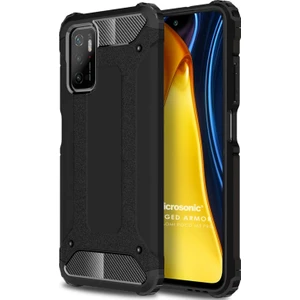 Xiaomi Poco M3 Pro Kılıf Rugged Armor Siyah