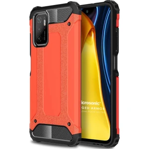 Xiaomi Poco M3 Pro Kılıf Rugged Armor Kırmızı