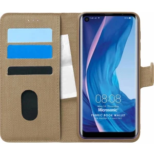 Reeder P13 Blue Max Pro Kılıf Fabric Book Wallet Gold