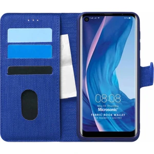 Reeder P13 Blue Max Pro Kılıf Fabric Book Wallet Lacivert