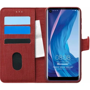 Reeder P13 Blue Max Pro Kılıf Fabric Book Wallet Kırmızı