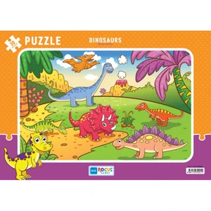 Blue Focus Frame Puzzle Dinozorlar 30 Parça