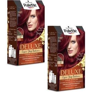 Deluxe Saç Boyası Ateş Kızılı 7-887 (2 Adet)