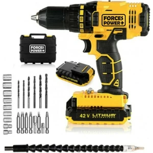 Forces Power Galaxy X-Line 42 W 5 Ah Metal Şanjumanlı Çift Akülü Matkap 24 Pcs Usta Seti