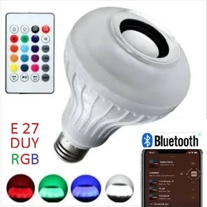 Bluetooth Hoparlör Kumandalı LED Lamba