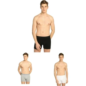12 Adet Karışık Renk Likralı Boxer