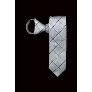 Çift Renk Iri Kareli Fermuarlı Kravat