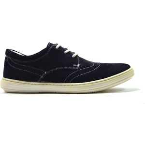 56076 Lacivert Süet Bağlı Ortapedik Erkek Ayakkabı