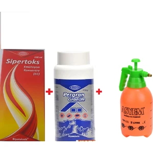 Sipertoks 100ML +PERGAN100 Gr(Gran.)+2 Lt  Pompası
