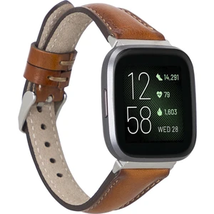 Fitbit Versa 2-3 Uyumlu Deri Kordon Ince RST2EF Taba