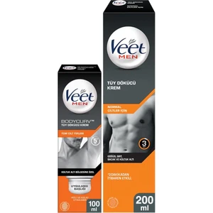 Veet Men 200ml Tüy Dökücü Krem + Veet Men Koltuk Altına Özel 100ml Tüy Dökücü Krem