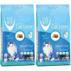 Van Cat Vancat Marsilya Sabunlu Ince Taneli Kedi Kumu 10 kg 2 Adet