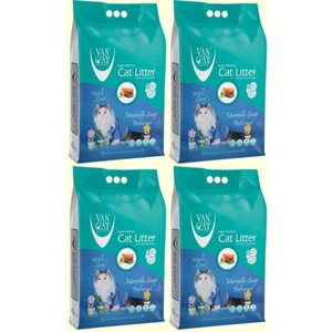 Van Cat Vancat Marsilya Sabunlu Ince Taneli Kedi Kumu 10 kg 4 Adet