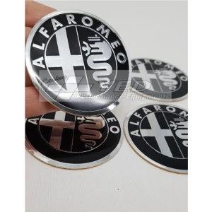 Duru Doruk Jant Göbeği Alfa Romeo 65/60 60MM Yuva 4lü Set Siyah Plasto Damla