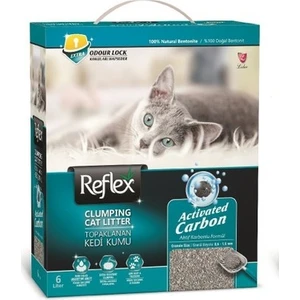 Aktif Karbonlu Topaklanan Kedi Kumu 6 Lt 3 Adet