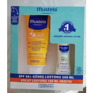 Güneş Losyonu SPF50 200ML+VÜCUT Losyonu Hediye 100ML
