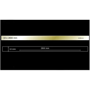 Aynalı Pleksi Mobilya Süsü Şerit 2800 mm Altın - 10 mm x 2800 mm