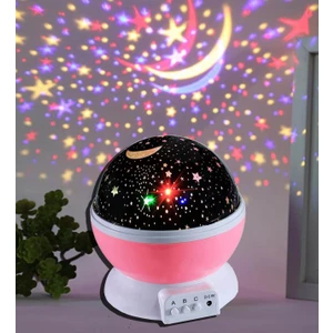 Starmaster Klc-03 3 x Kalem Pilli + 5 Volt Yıldız Yansıtmalı Küre Tip Gece Lambası
