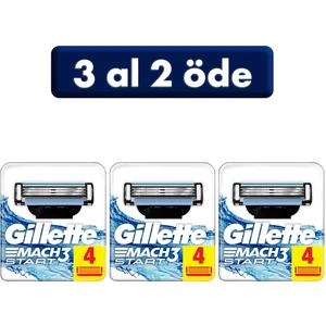 Mach3 Start Yedek Tıraş Bıçağı 4'lü (3 Al 2 Öde)