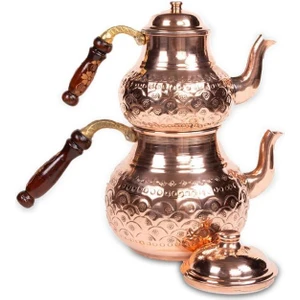 Global Marketin Baskılı Dövme Bakır Çaydanlık Bakır Renk