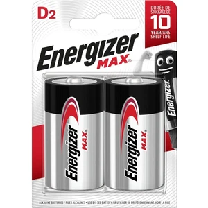 Max Alkaline Büyük Pil D 2'li Krom Siyah Kırmızı