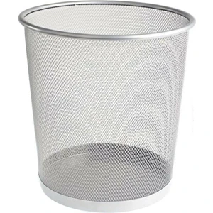 Sert Kırtasiye Metal Perfore Çöp Kovası 11 Lt Gri
