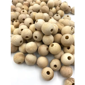 Hedef Bijuteri 20 mm Ham Ahşap Tahta Boncuk (100GR,~35 Adet Boncuk)