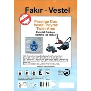 Twist Elektrikli Süpürge Torbası Bez 5 Adet