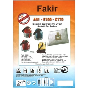 Elektrikli Süpürge Toz Torbası Bez 5 Adet