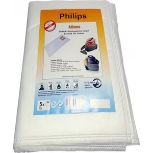Triathlon 2000 Süpürge Toz Torbası Bez 5 Adet Philips Toz Torbası